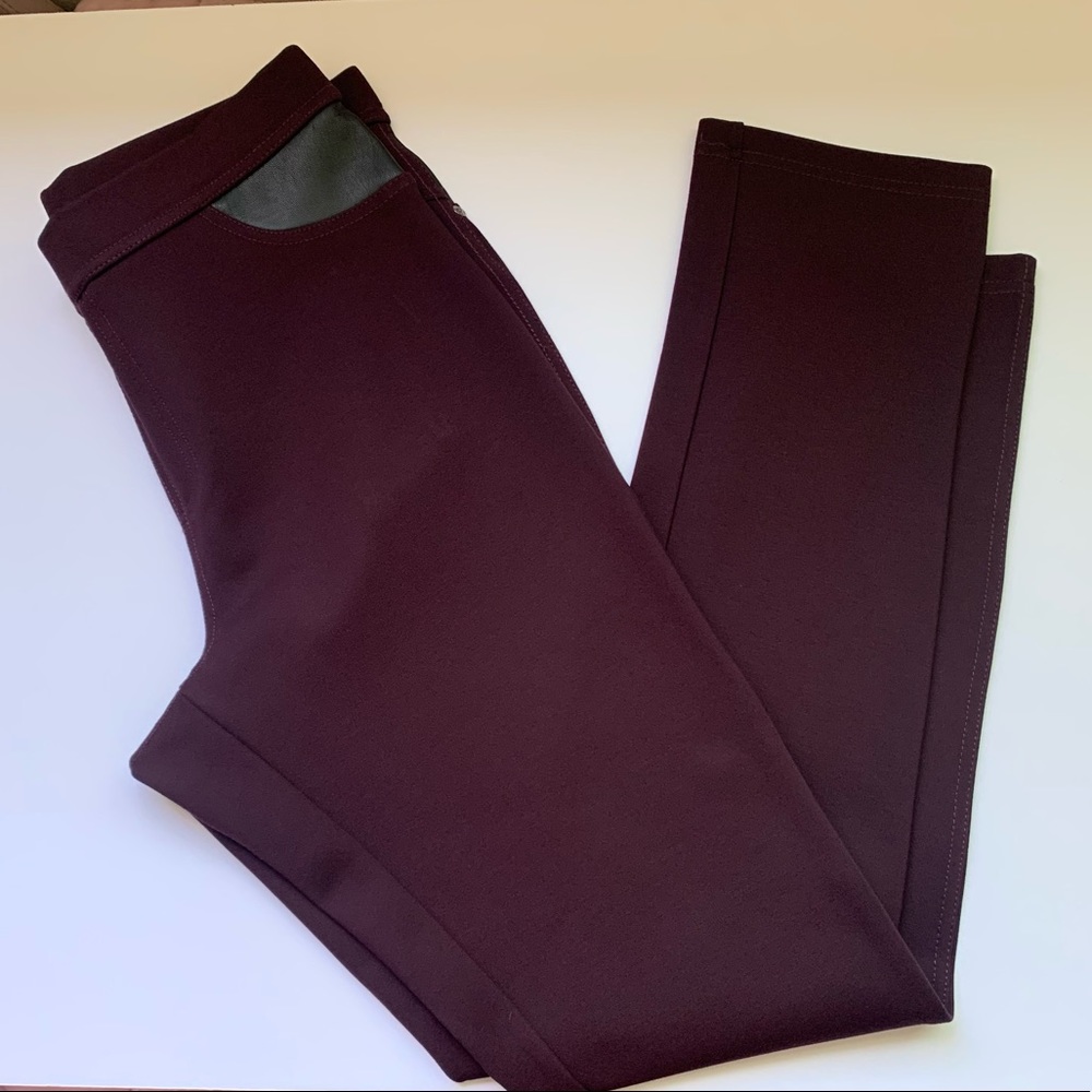 DKNY Jeans Burgundy Leggings Stretch Pants